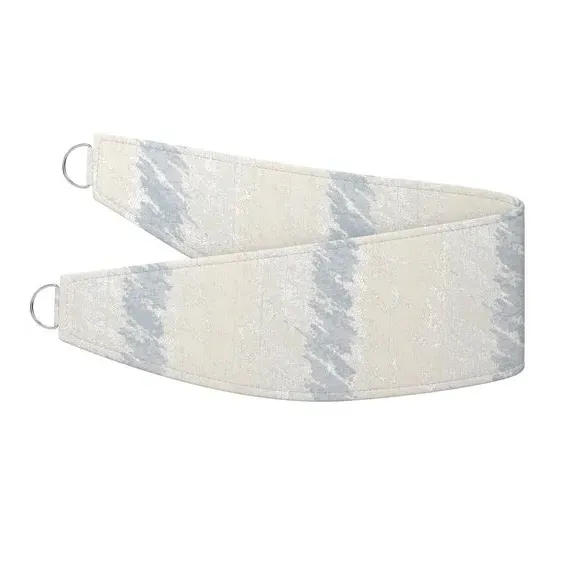 Curtain Tieback with Piped Edge - Sky Blue