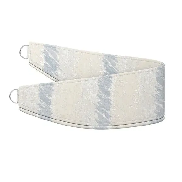Curtain Tieback with Piped Edge - Sky Blue