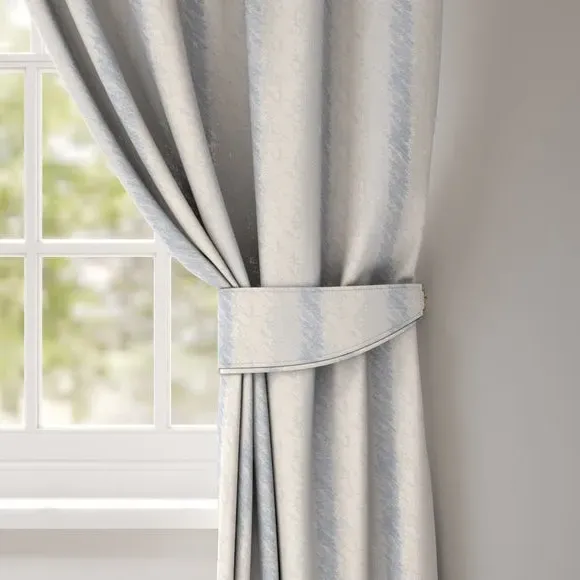 Curtain Tieback with Piped Edge - Sky Blue