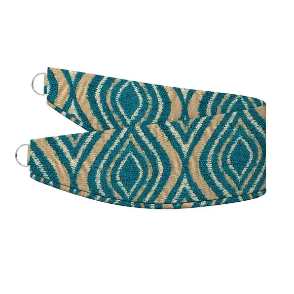 Curtain Tieback with Piped Edge - Teal