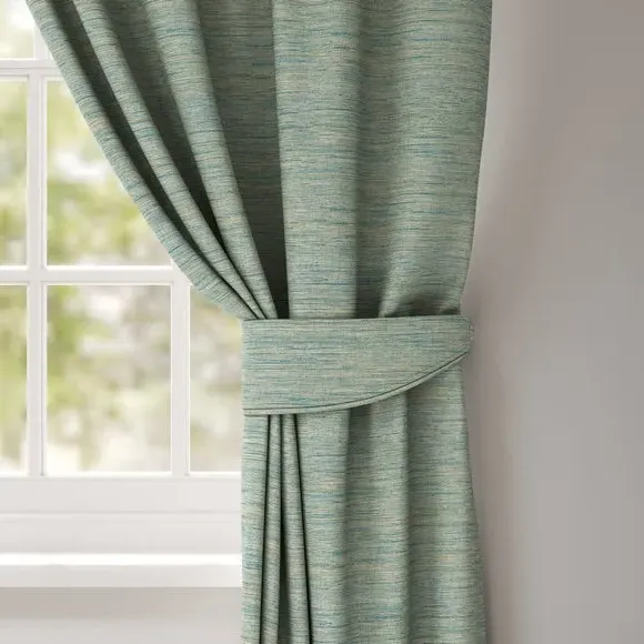 Curtain Tieback with Piped Edge - Teal, Fabric