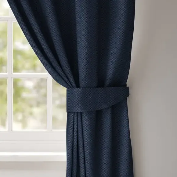 Curtain Tieback with Plain Edge - Navy image