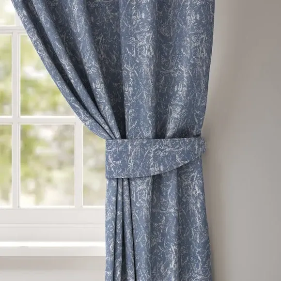 Curtain Tieback with Plain Edge - Sky Blue image