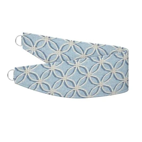Curtain Tieback with Rope Design - Blue, Cotton