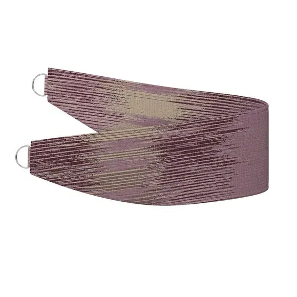Curtain Tieback with Shimmer Design - Aubergine