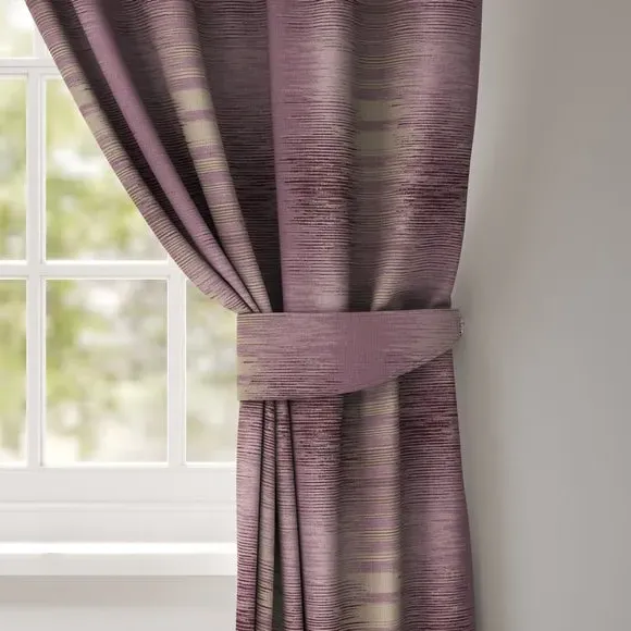 Curtain Tieback with Shimmer Design - Aubergine image