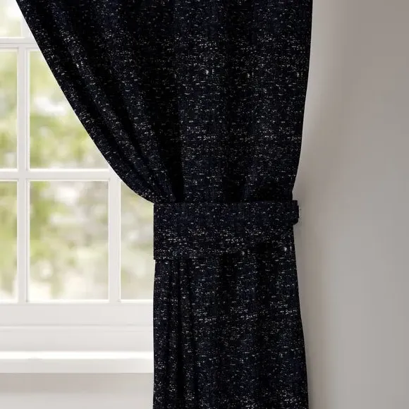 Curtain Tieback with Speckled Design - Navy image