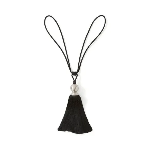 Curtain Tieback with Tassel Detail - Black
