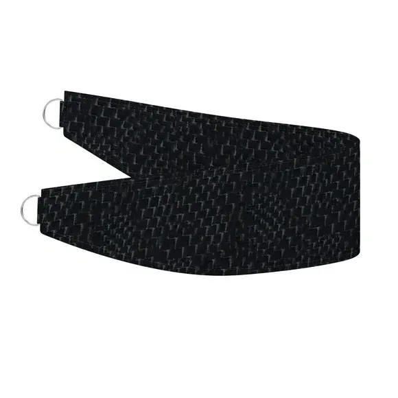 Curtain Tieback with Texture - Ink, Polycotton