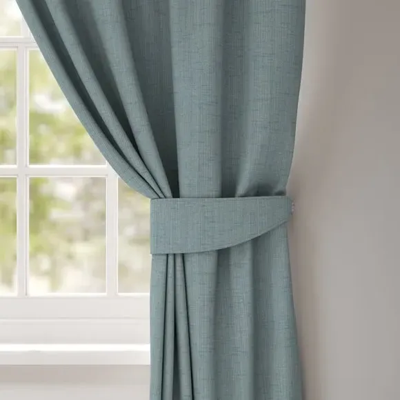 Curtain Tieback with Textured Design - Aqua image