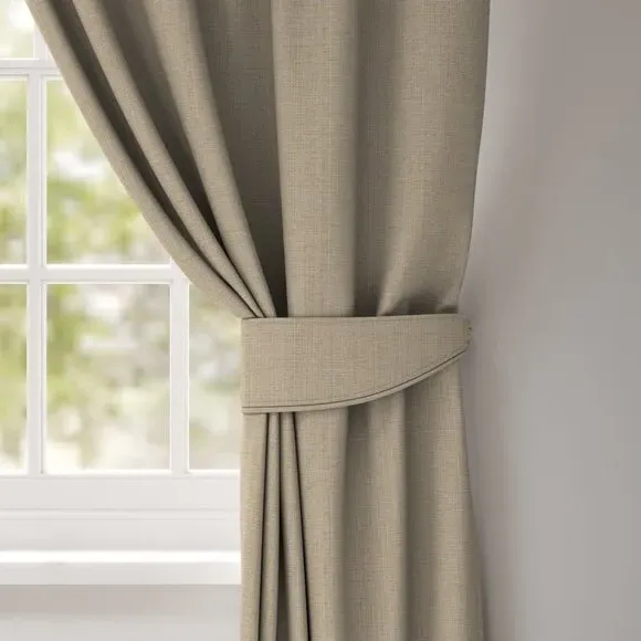 Curtain Tieback with Textured Design - Snow