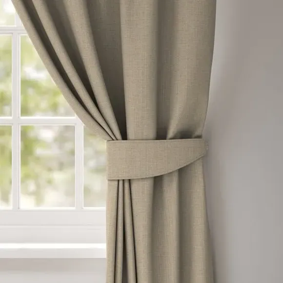 Curtain Tieback with Textured Design - Snow