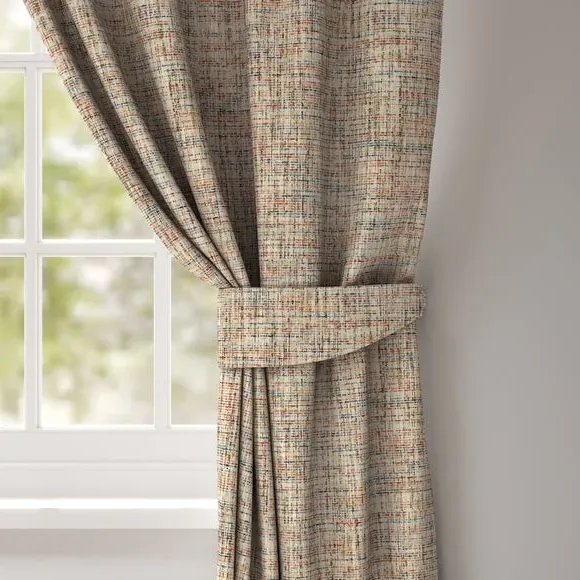 Curtain Tieback with Textured Print - Autumn image