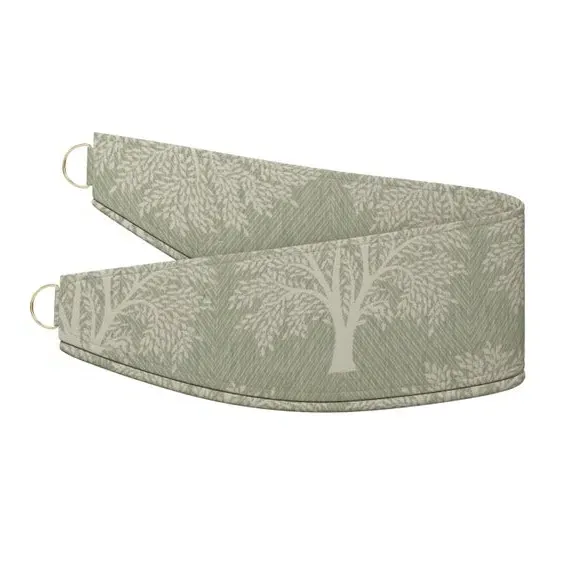 Curtain Tieback with Tree Design - Seafoam