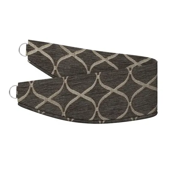 Curtain Tieback with Trellis Pattern - Dove
