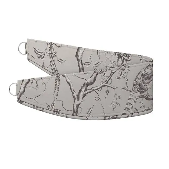 Curtain Tieback with Woodland Design - Oyster