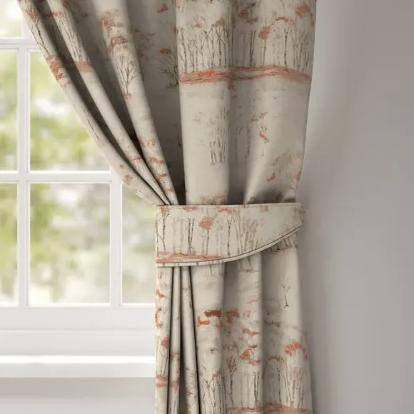 Curtain Tieback with Woodland Design - Spice