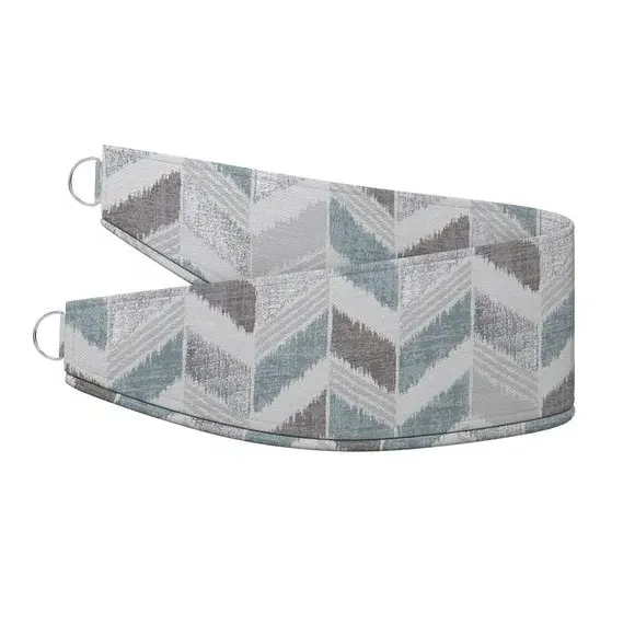 Curtain Tieback with Zig-Zag Design - Duck Egg