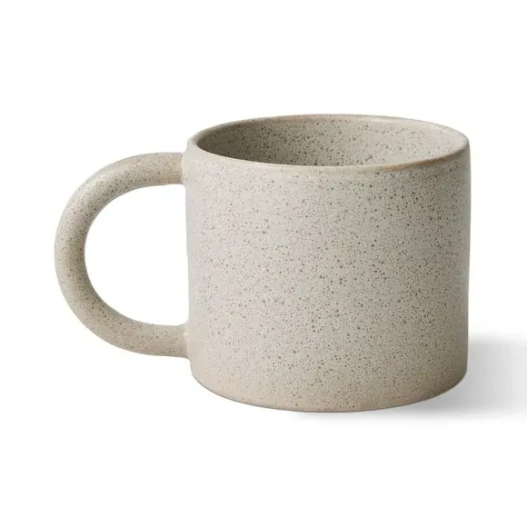 Curve Handle Mug - Grey, Stoneware