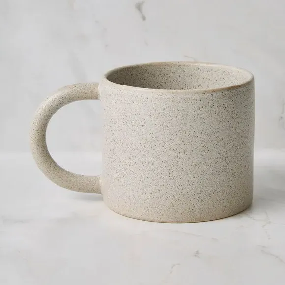 Curve Handle Mug - Grey, Stoneware image