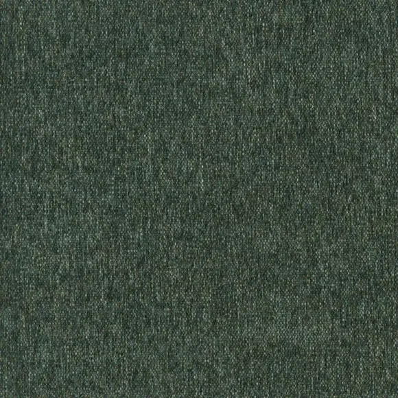 Curved Armchair with Wooden Legs - Green, Chenille