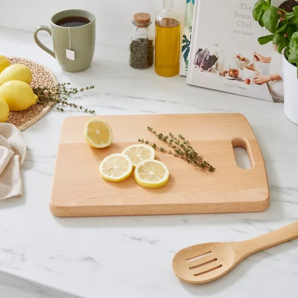 Curved Chopping Board - Natural, Beech Wood image
