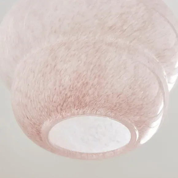 Curved Pendant Shade Easy Fit - Pink, Glass