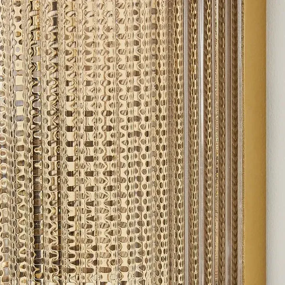 Curved Wall Light with Dimmer - Gold, Glass