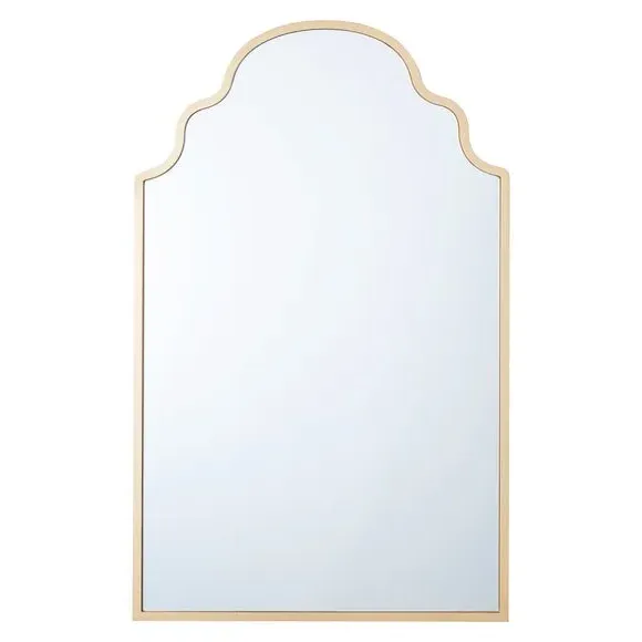 Curved Wall Mirror - Gold Frame