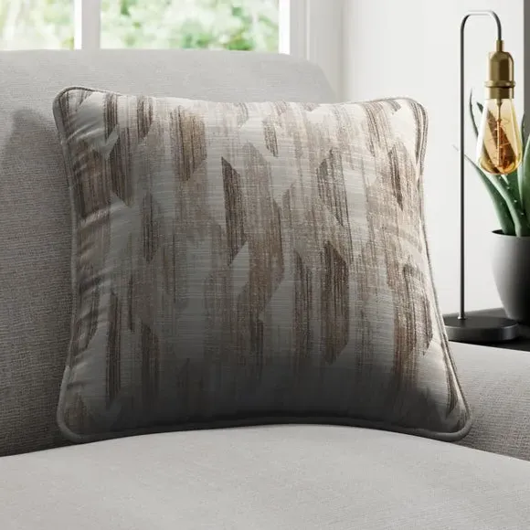 Cushion Cover Abstract Design - Natural, Polyester image