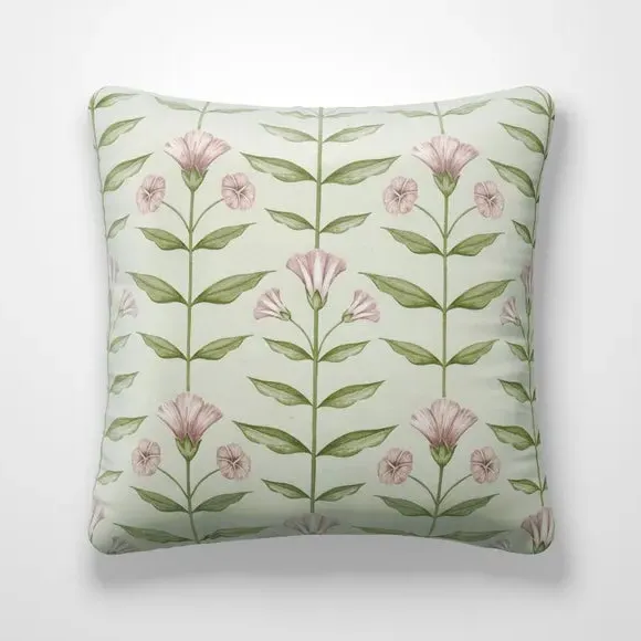 Cushion Cover Botanical Design - Sage, Cotton