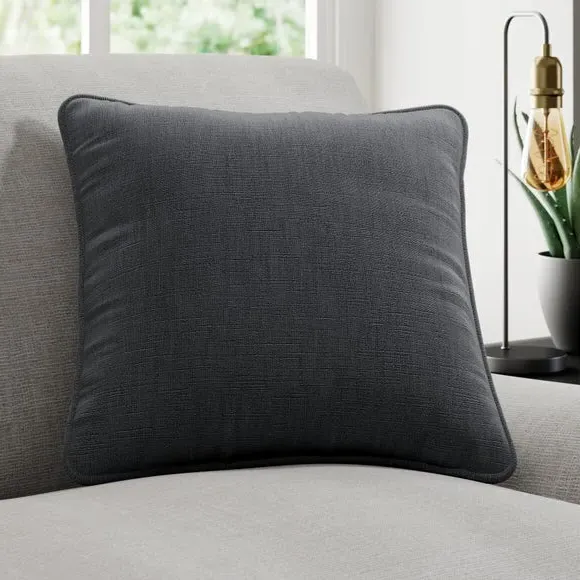 Cushion Cover - Charcoal, Cotton Linen