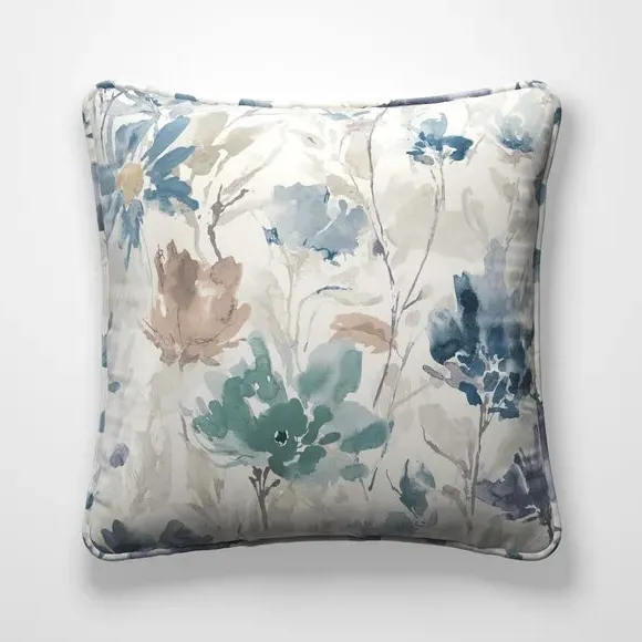 Cushion Cover Fire Retardant - Slate Blue, Fabric