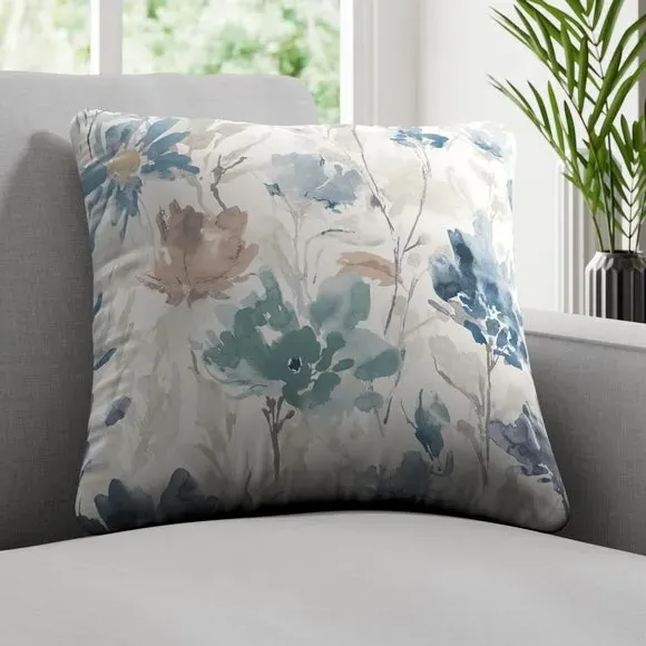 Cushion Cover Fire Retardant - Slate Blue, Fabric image