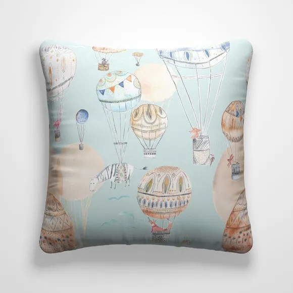 Cushion Cover Hot Air Balloon - Sky, Cotton
