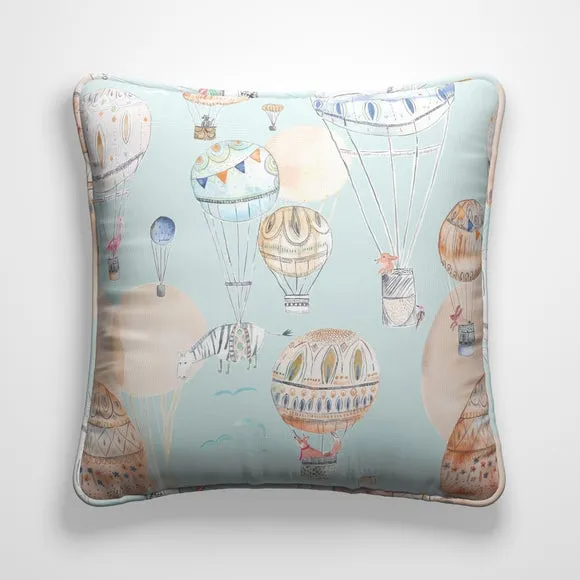 Cushion Cover Hot Air Balloon - Sky, Cotton
