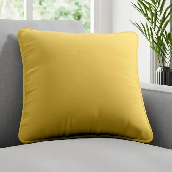 Cushion Cover Plain Design - Gold, Cotton