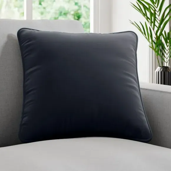 Cushion Cover Plain Design - Ink, Cotton