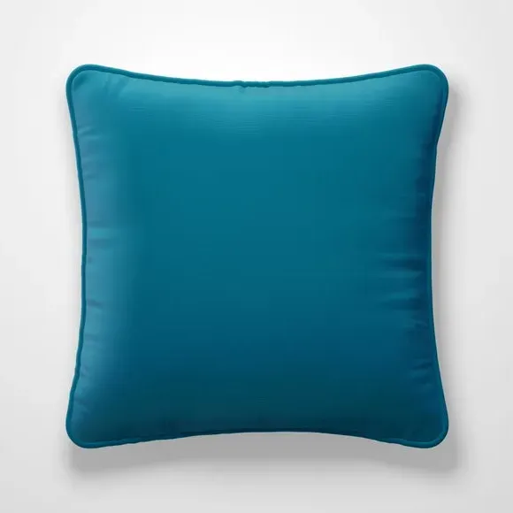 Cushion Cover Plain Design - Kingfisher, Cotton