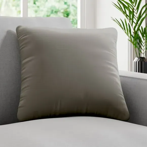 Cushion Cover Plain Design - Zinc, Cotton