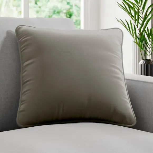 Cushion Cover Plain Design - Zinc, Cotton