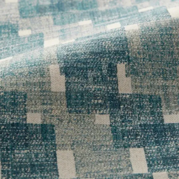 Cushion Cover with Abstract Pattern - Azure