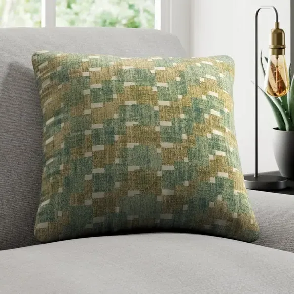 Cushion Cover with Abstract Pattern - Leaf