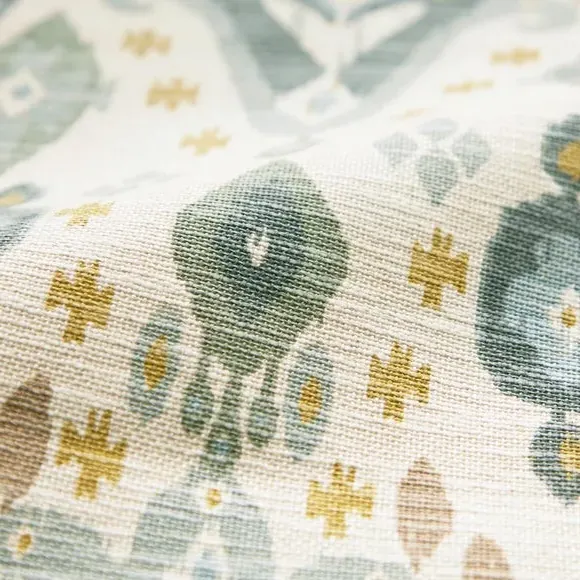 Cushion Cover with Aztec Print - Glacier