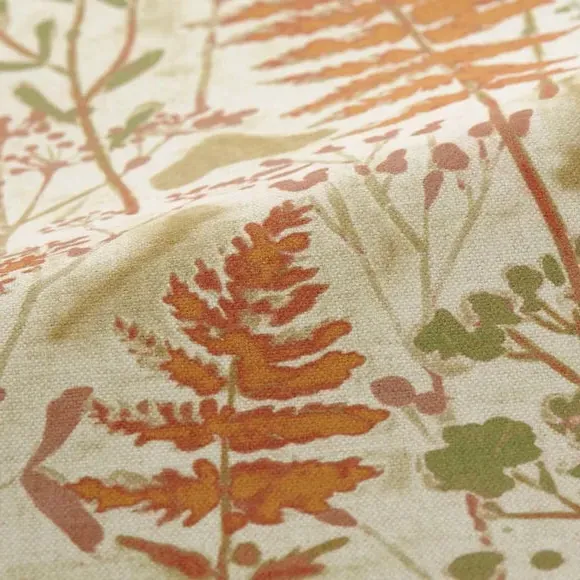 Cushion Cover with Botanical Print - Autumn, Cotton