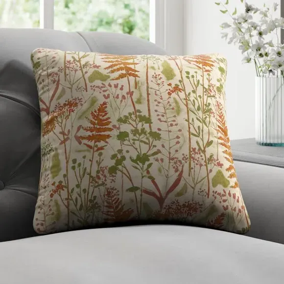 Cushion Cover with Botanical Print - Autumn, Cotton image