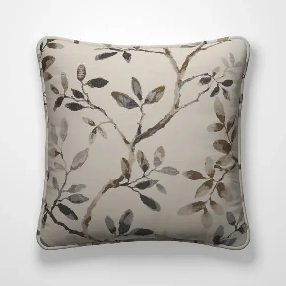 Cushion Cover with Branch Design - Denim
