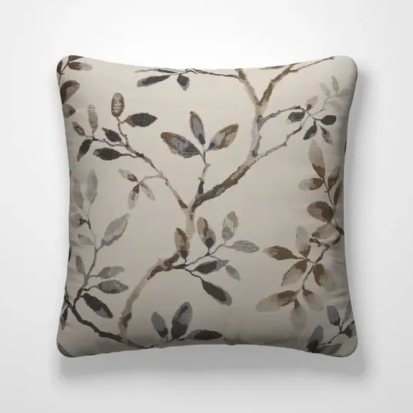 Cushion Cover with Branch Design - Denim