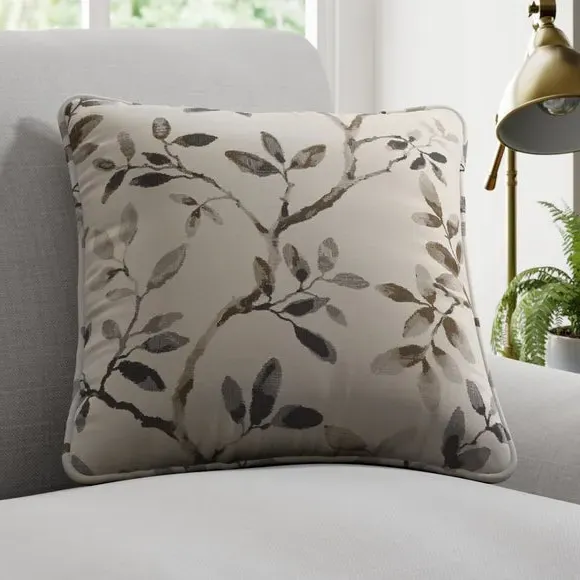 Cushion Cover with Branch Design - Denim