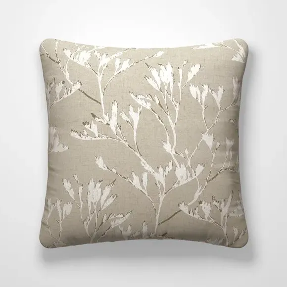 Cushion Cover with Branch Design - Pebble, Jacquard